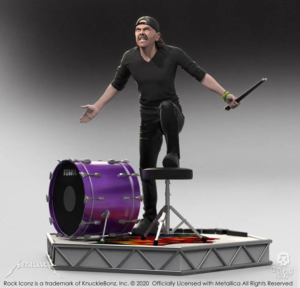 Metallica Rock Iconz Lars Ulrich Limitált kiadás szobor figura 22 cm termékfotó