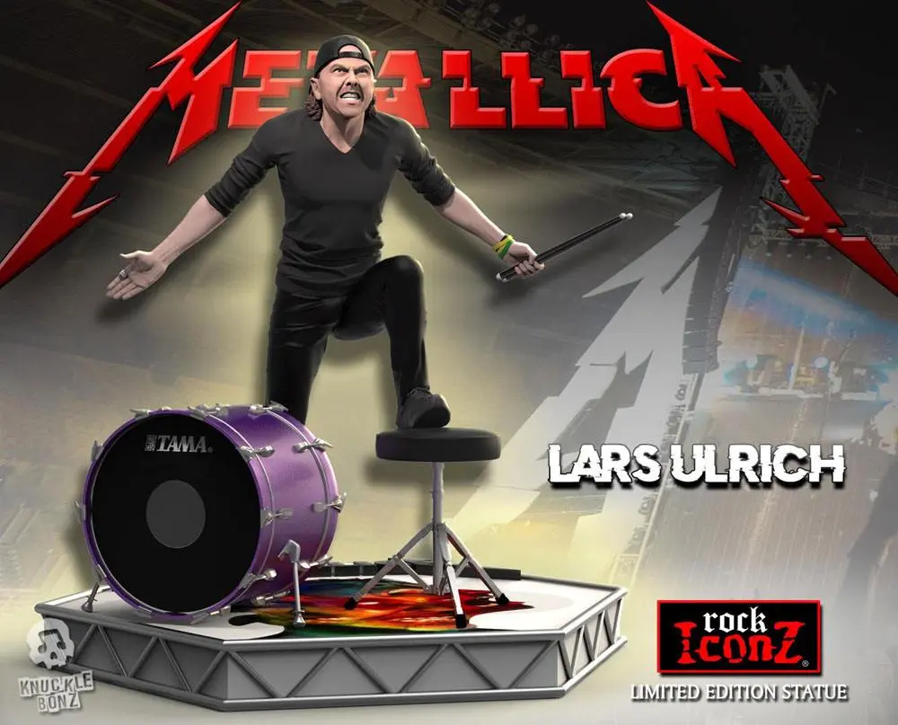 Metallica Rock Iconz Lars Ulrich Limitált kiadás szobor figura 22 cm termékfotó