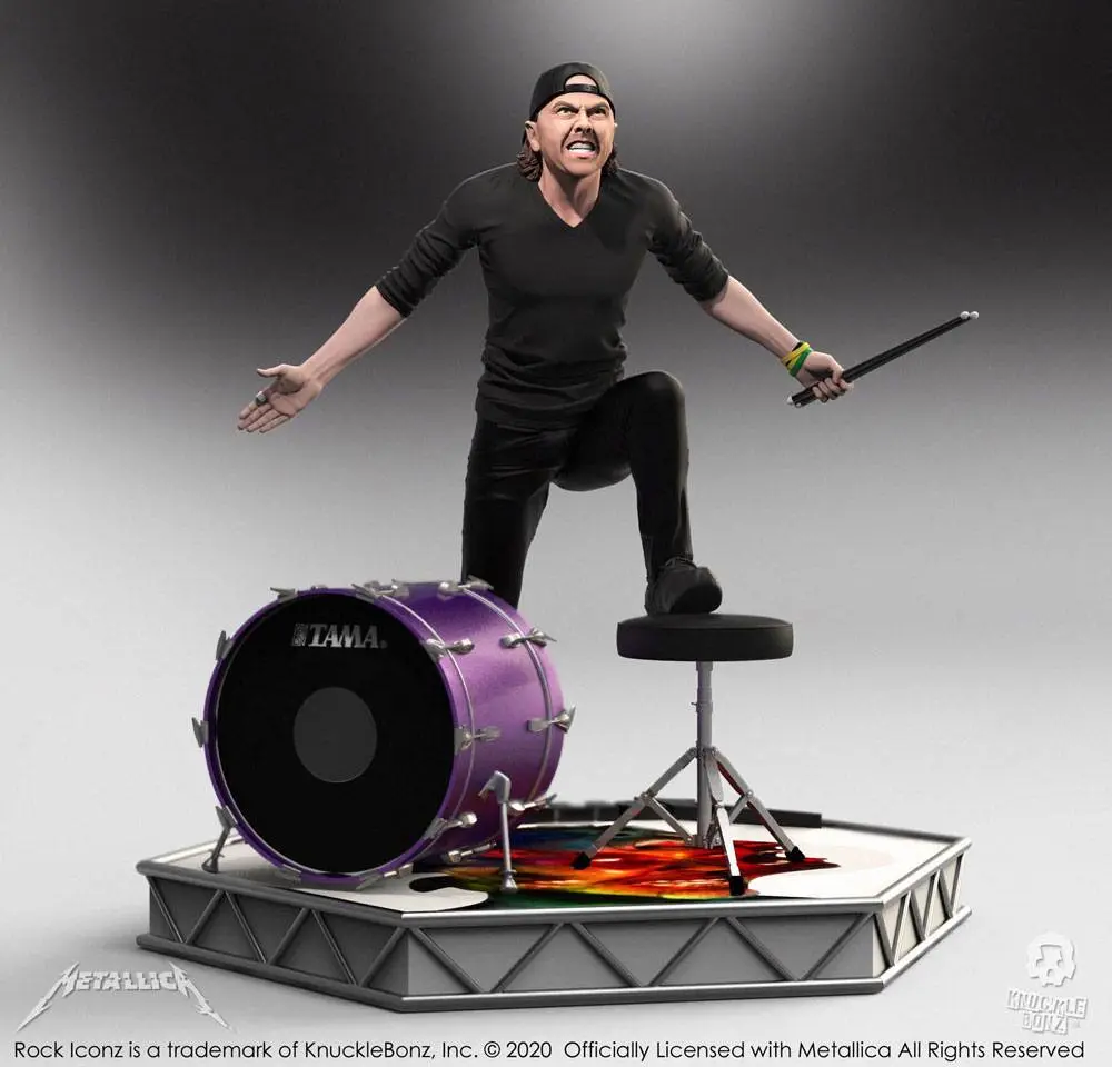 Metallica Rock Iconz Lars Ulrich Limitált kiadás szobor figura 22 cm termékfotó