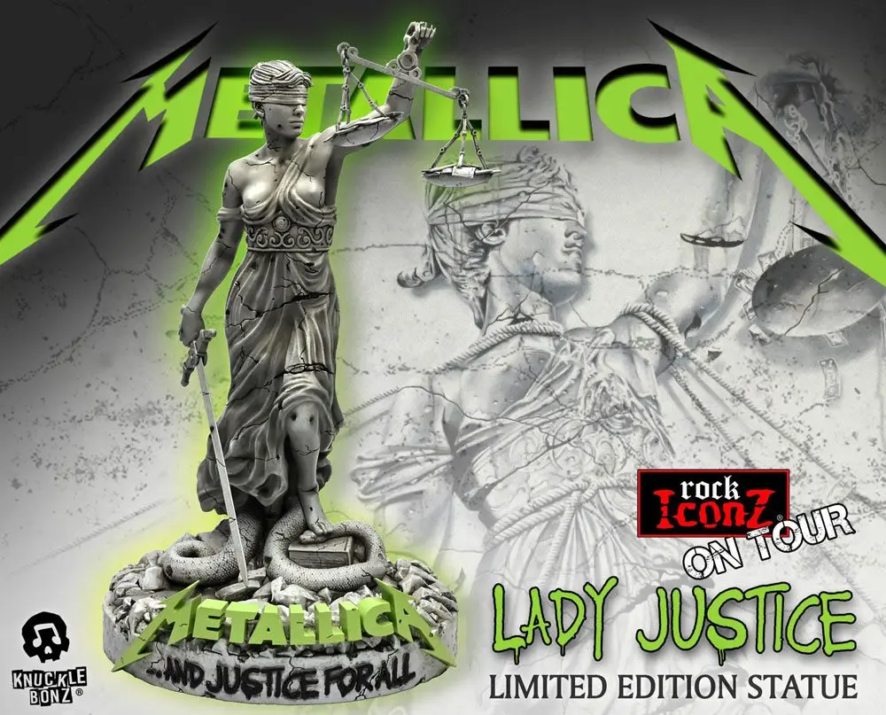 Metallica Rock Ikonz On Tour  Lady Justice szobor figura termékfotó