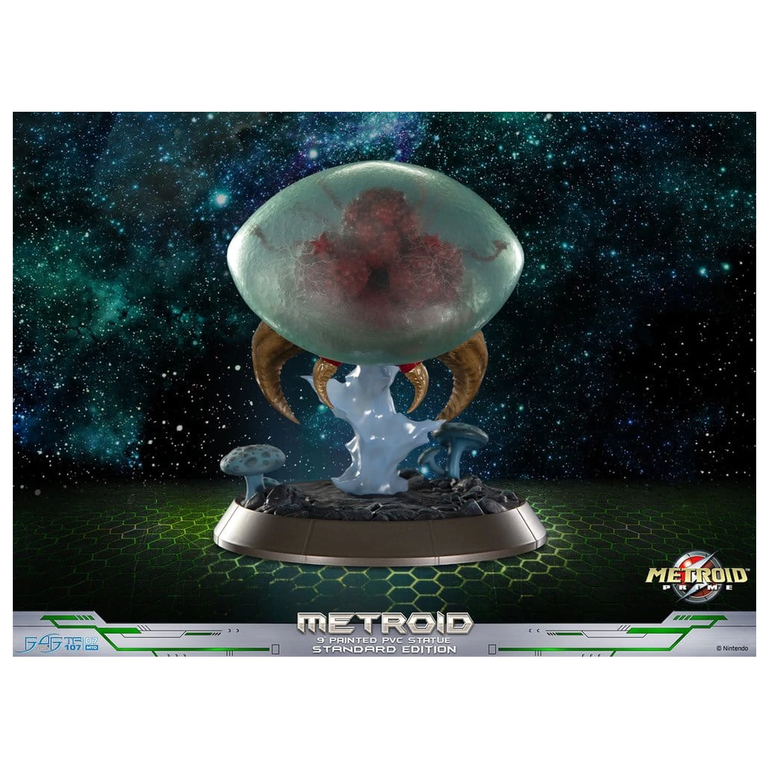 Metroid Prime PVC figura Metroid (Standard) (Glow in the Dark) 21 cm termékfotó