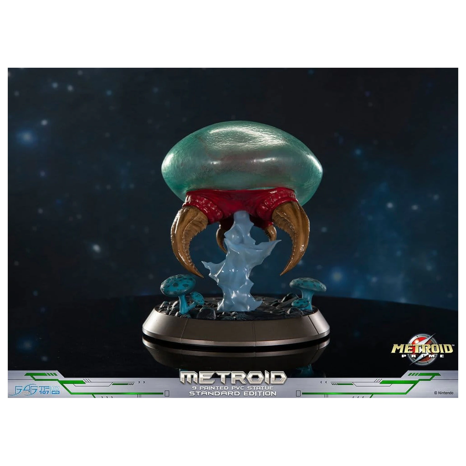 Metroid Prime PVC figura Metroid (Standard) (Glow in the Dark) 21 cm termékfotó