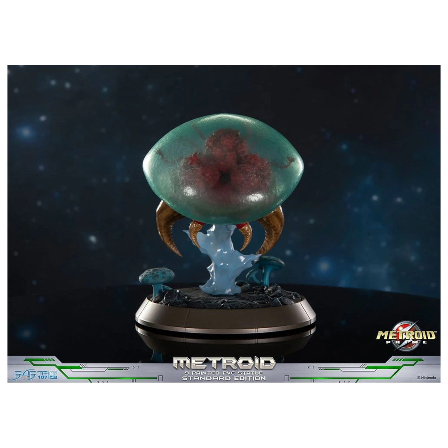 Metroid Prime PVC figura Metroid (Standard) (Glow in the Dark) 21 cm termékfotó