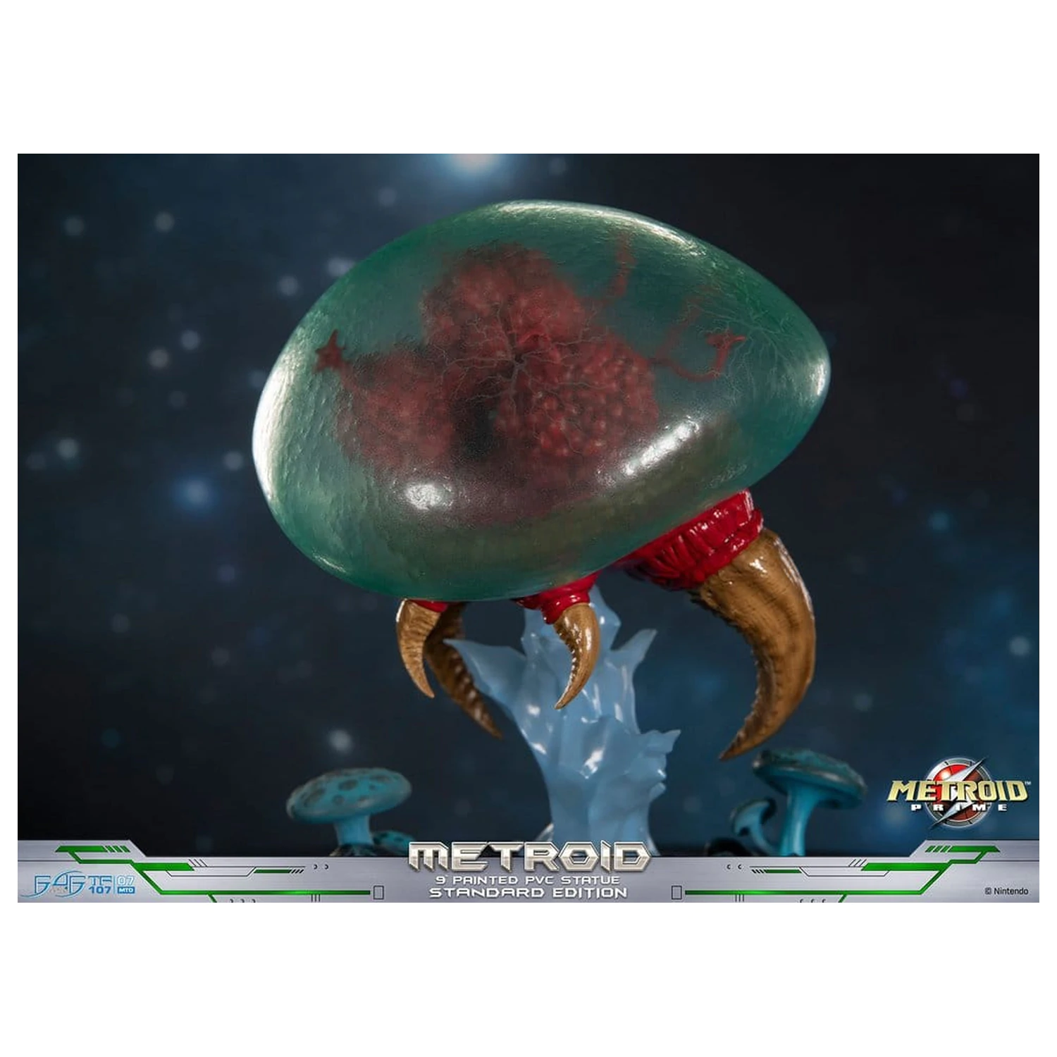 Metroid Prime PVC figura Metroid (Standard) (Glow in the Dark) 21 cm termékfotó