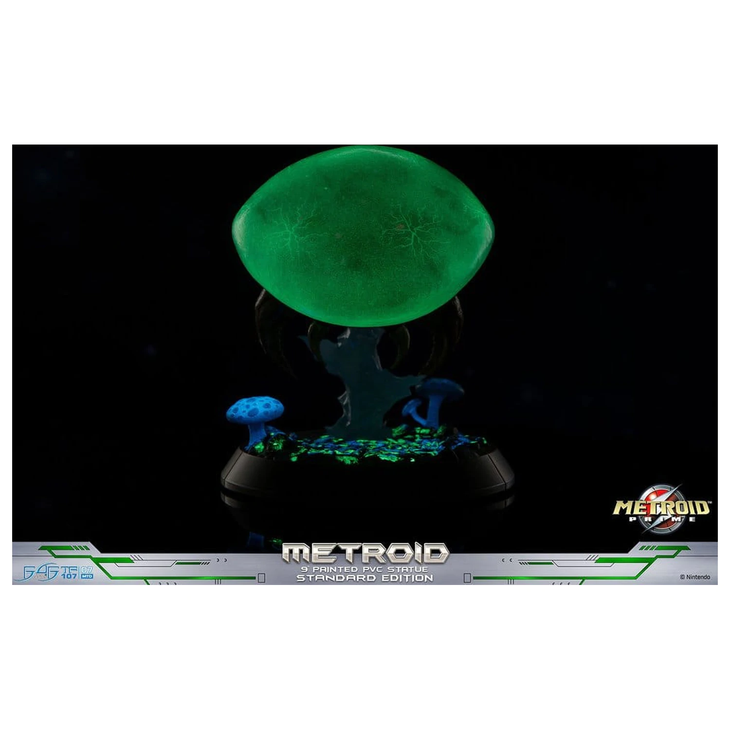 Metroid Prime PVC figura Metroid (Standard) (Glow in the Dark) 21 cm termékfotó