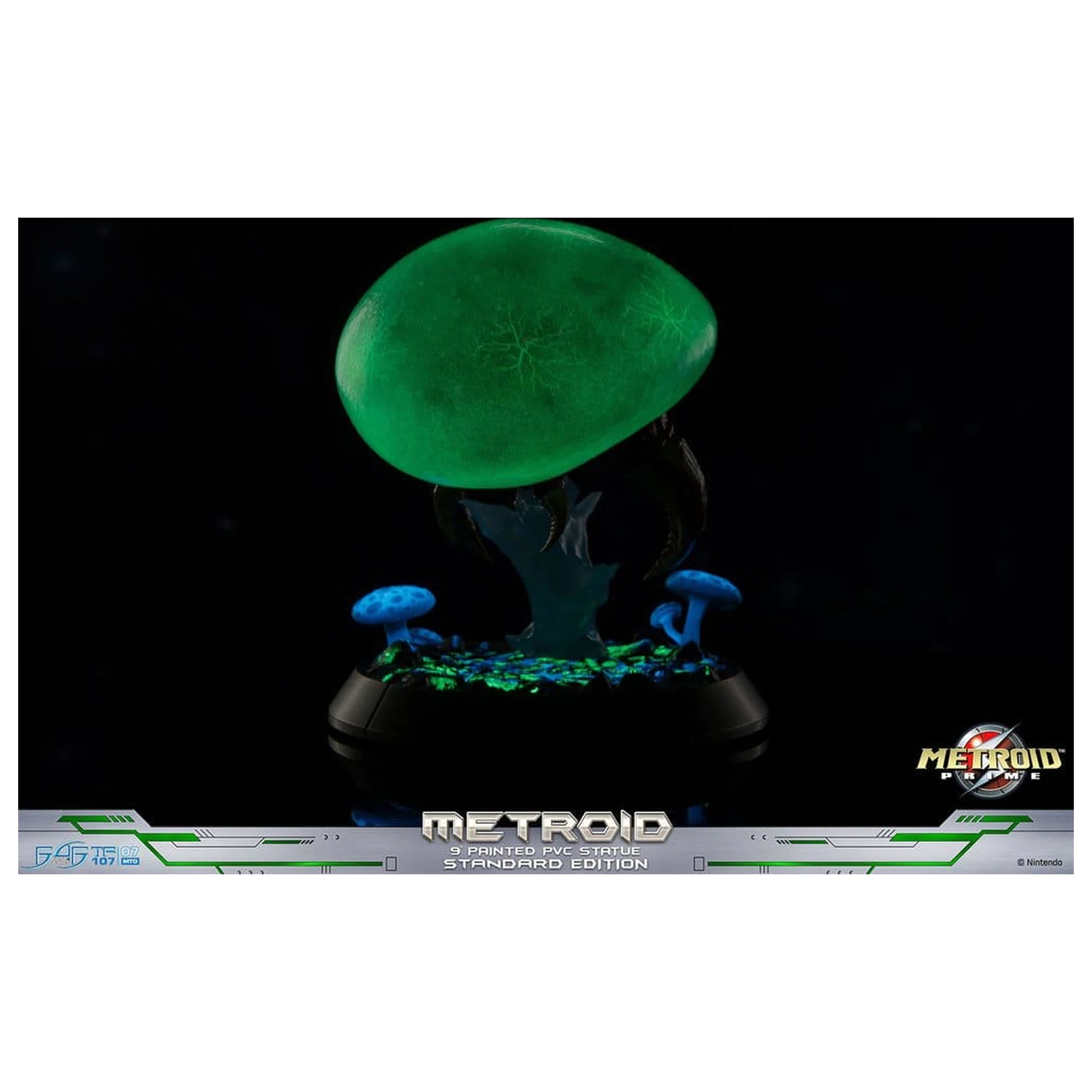 Metroid Prime PVC figura Metroid (Standard) (Glow in the Dark) 21 cm termékfotó