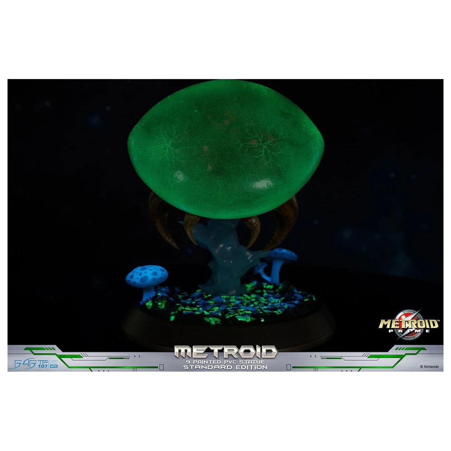 Metroid Prime PVC figura Metroid (Standard) (Glow in the Dark) 21 cm termékfotó