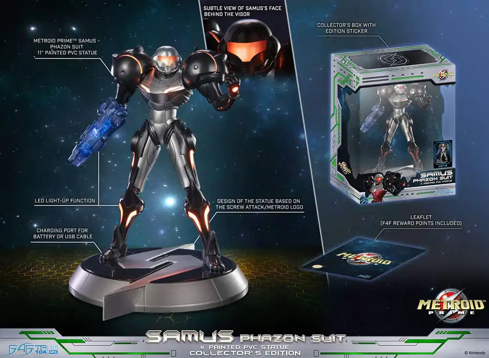 Metroid Prime Samus Phazon Suit Collector´s Edition PVC szobor figura 28 cm termékfotó