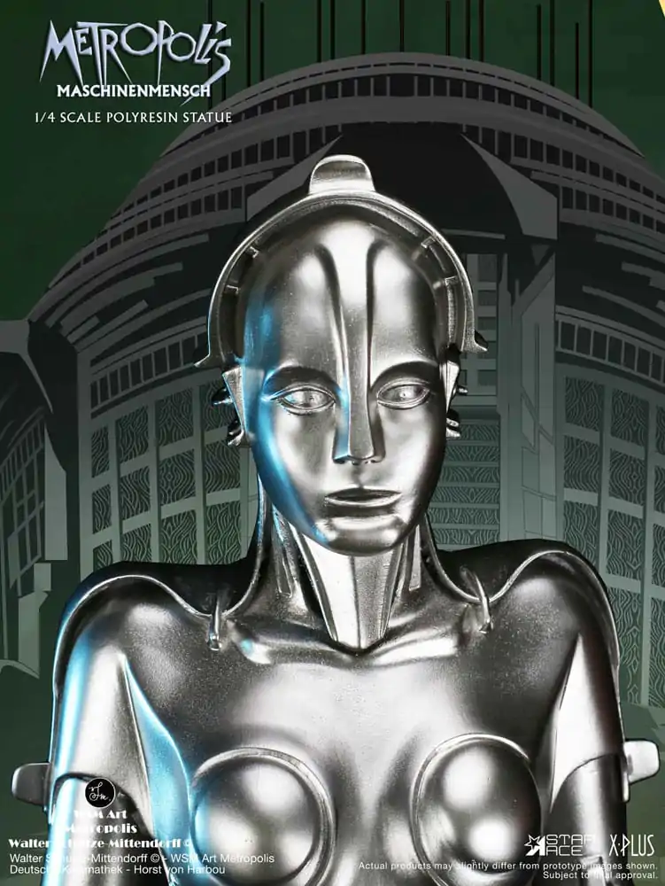 Metropolis 1/4 Maschinenmensch Silver szobor figura 40 cm termékfotó