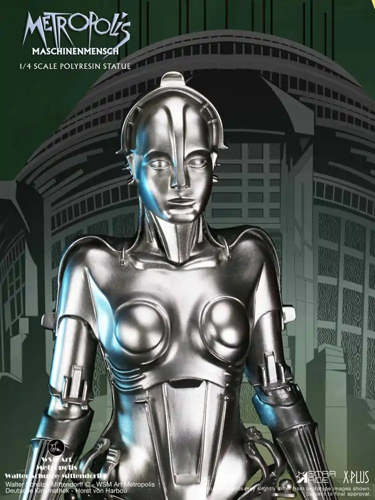 Metropolis 1/4 Maschinenmensch Silver szobor figura 40 cm termékfotó