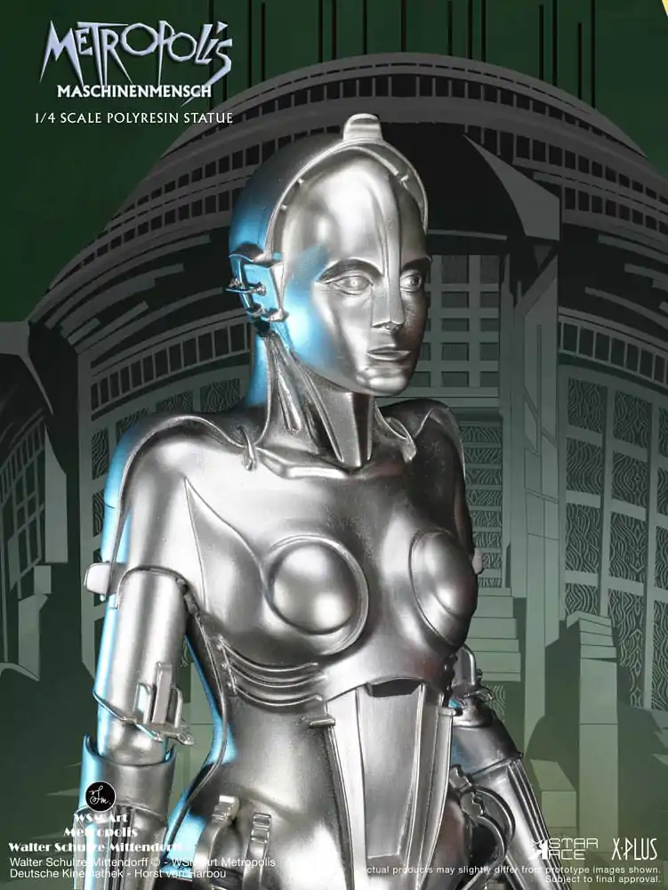 Metropolis 1/4 Maschinenmensch Silver szobor figura 40 cm termékfotó