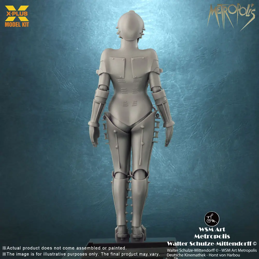 Metropolis 1/8 Maschinenmensch Maria Siver Screen Edition Műanyag modell készlet 26 cm termékfotó