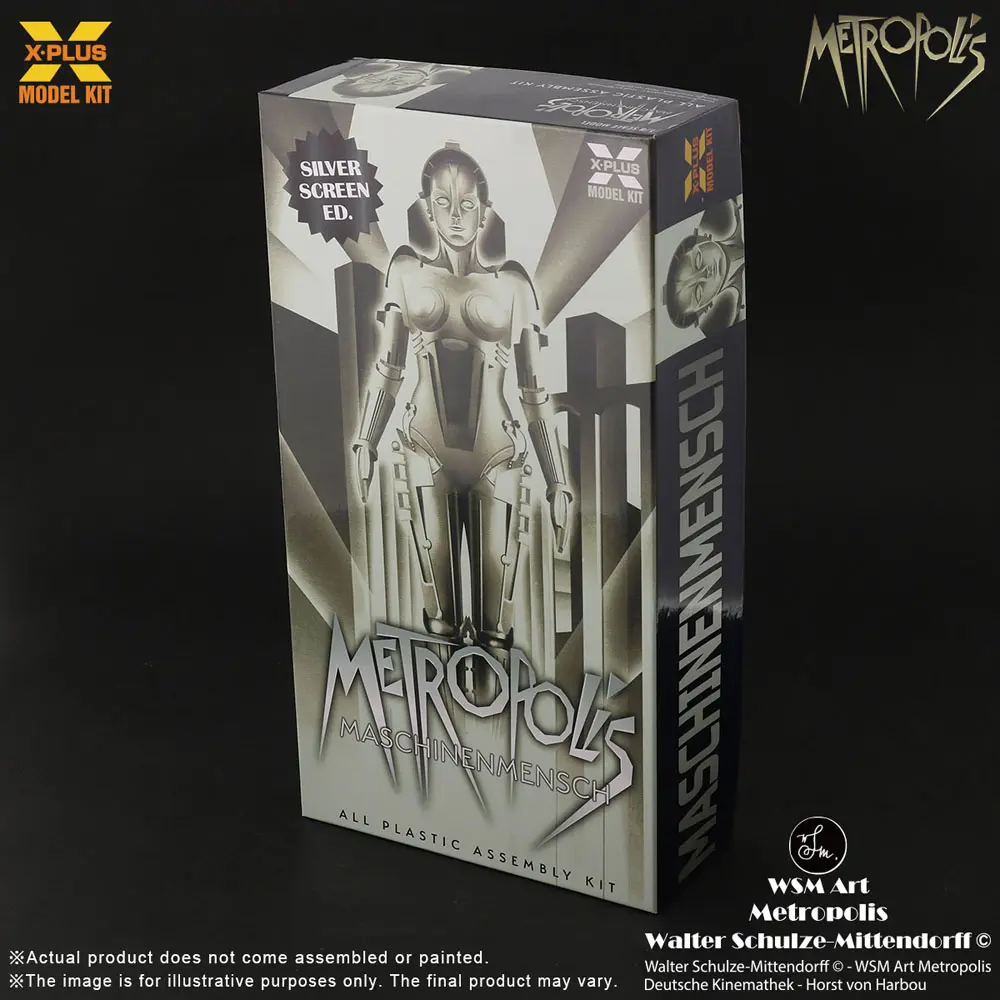Metropolis 1/8 Maschinenmensch Maria Siver Screen Edition Műanyag modell készlet 26 cm termékfotó