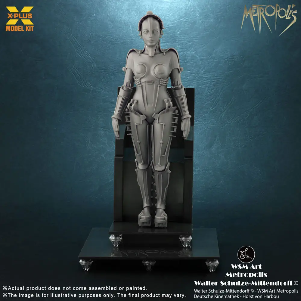 Metropolis 1/8 Maschinenmensch Maria Siver Screen Edition Műanyag modell készlet 26 cm termékfotó