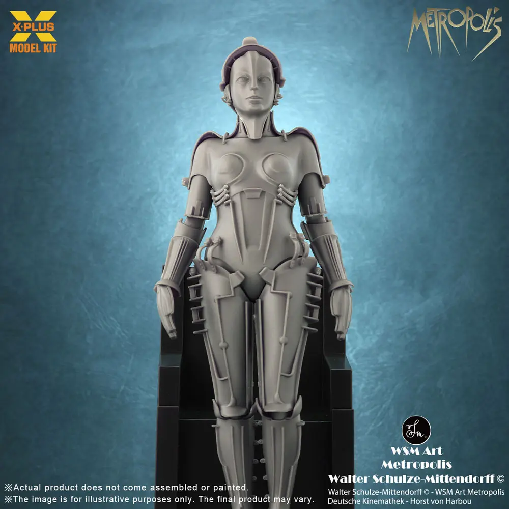 Metropolis 1/8 Maschinenmensch Maria Siver Screen Edition Műanyag modell készlet 26 cm termékfotó