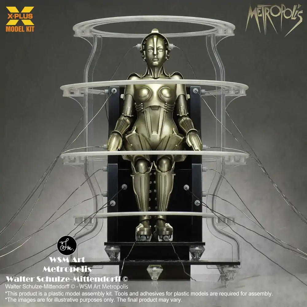 Metropolis 1/8 Maschinenmensch Seated Ver. Műanyag modell készlet 18 cm termékfotó