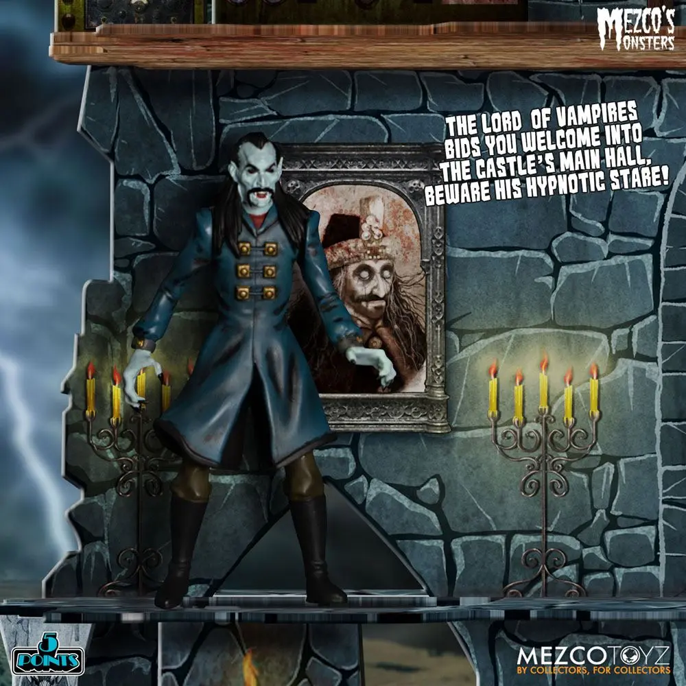 Mezco's Monsters 5 Points Action Figures Tower of Fear Deluxe Set 9 cm termékfotó