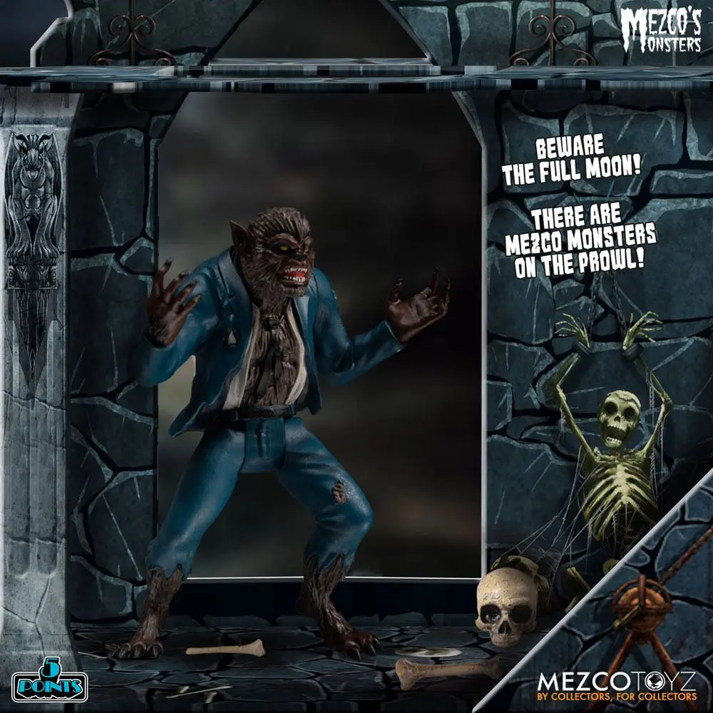 Mezco's Monsters 5 Points Action Figures Tower of Fear Deluxe Set 9 cm termékfotó