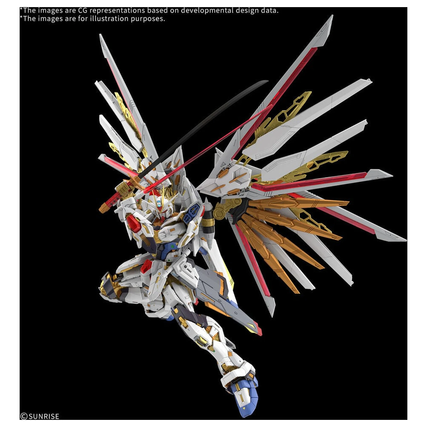 MGEX 1/100 Mighty Strike Freedom Gundam Mobile Suit Gundam SEED Freedom Master Grade Extreme modell készlet termékfotó