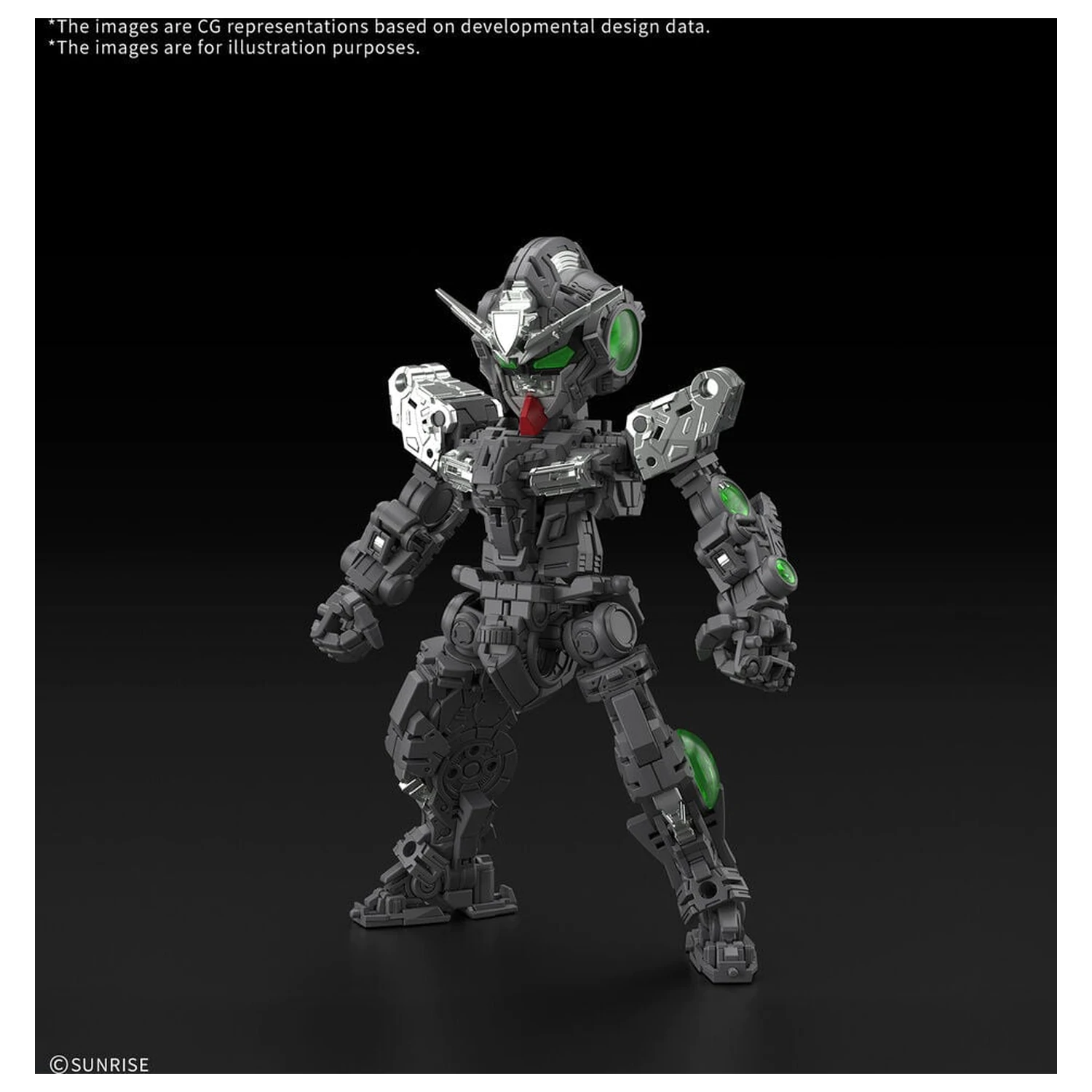 MGSD 00 Raiser Mobile Suit Gundam 00 Master Grade SD modell készlet termékfotó