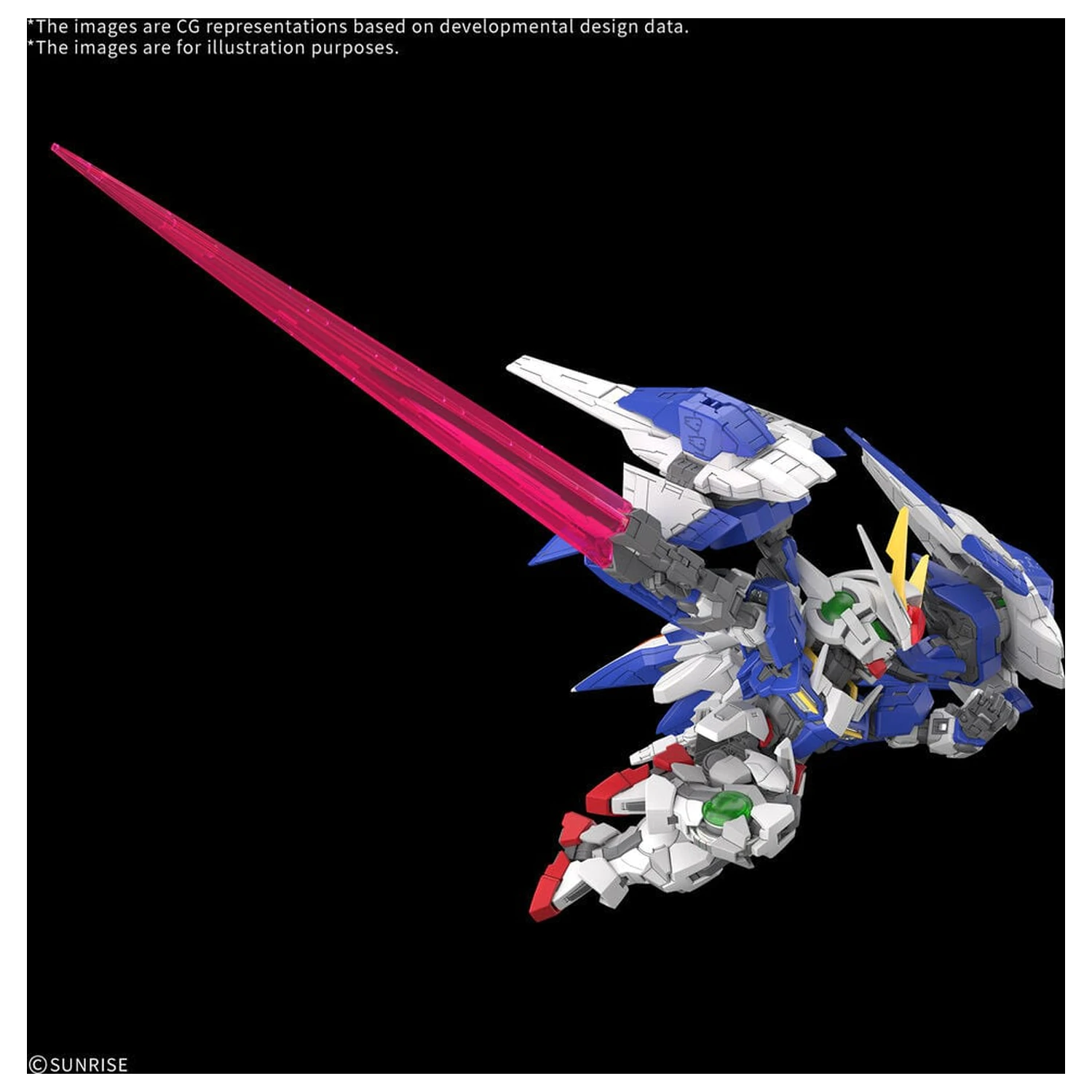 MGSD 00 Raiser Mobile Suit Gundam 00 Master Grade SD modell készlet termékfotó