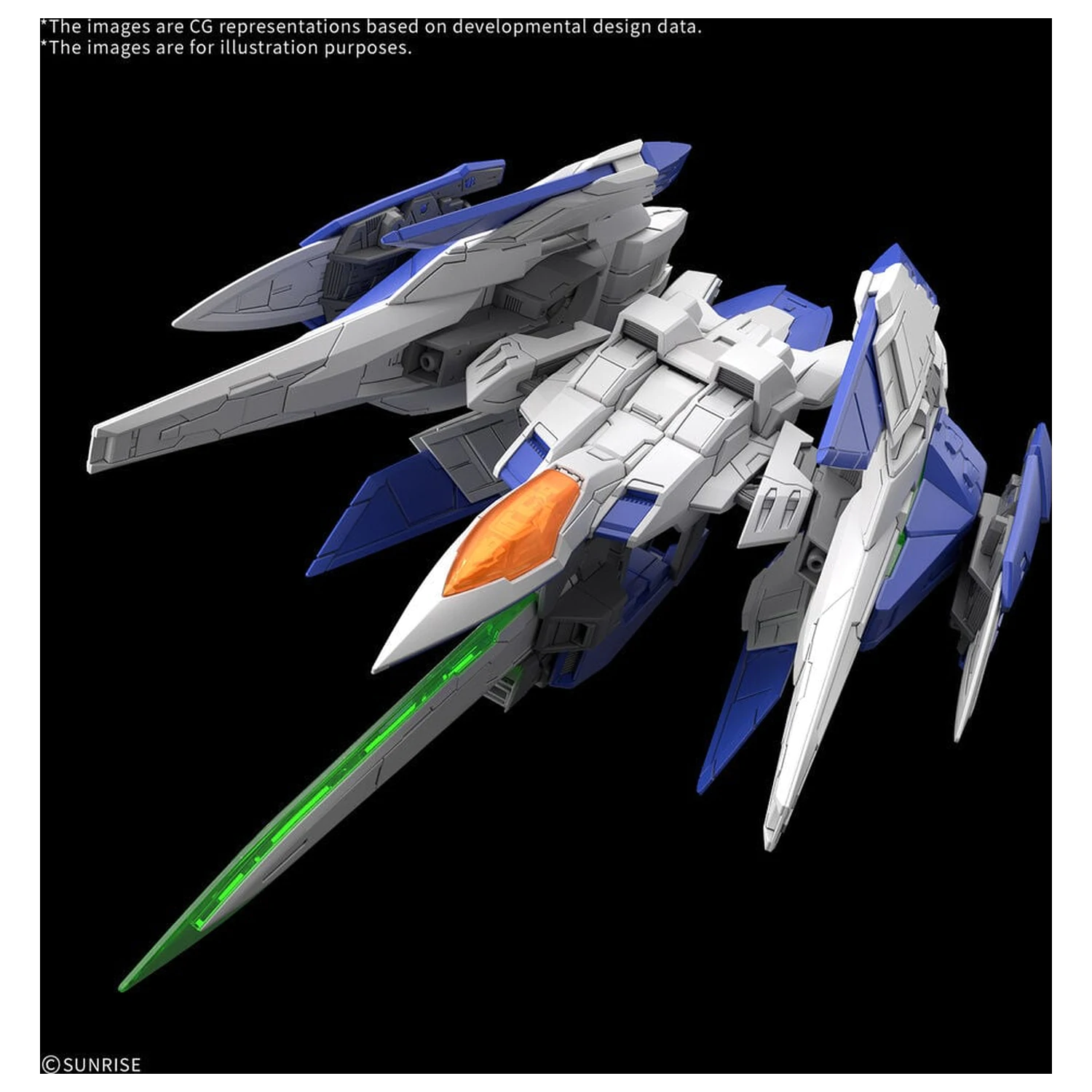 MGSD 00 Raiser Mobile Suit Gundam 00 Master Grade SD modell készlet termékfotó