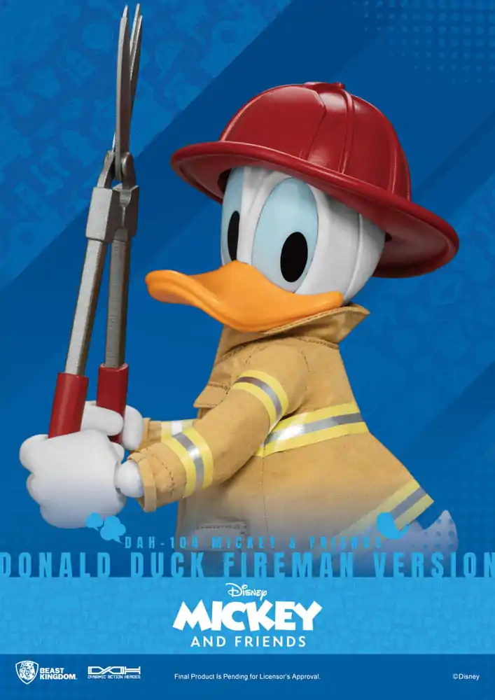 Mickey & Friends Dynamic 8ction Heroes akciófigura 1/9 Donald Duck Fireman Ver. 24 cm termékfotó