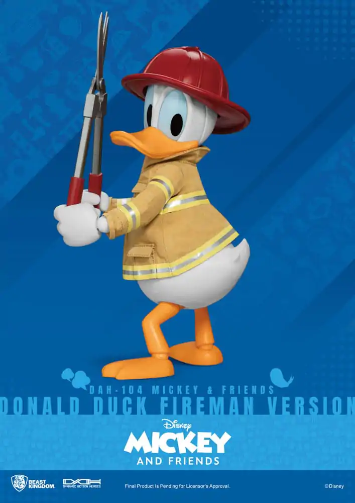 Mickey & Friends Dynamic 8ction Heroes akciófigura 1/9 Donald Duck Fireman Ver. 24 cm termékfotó