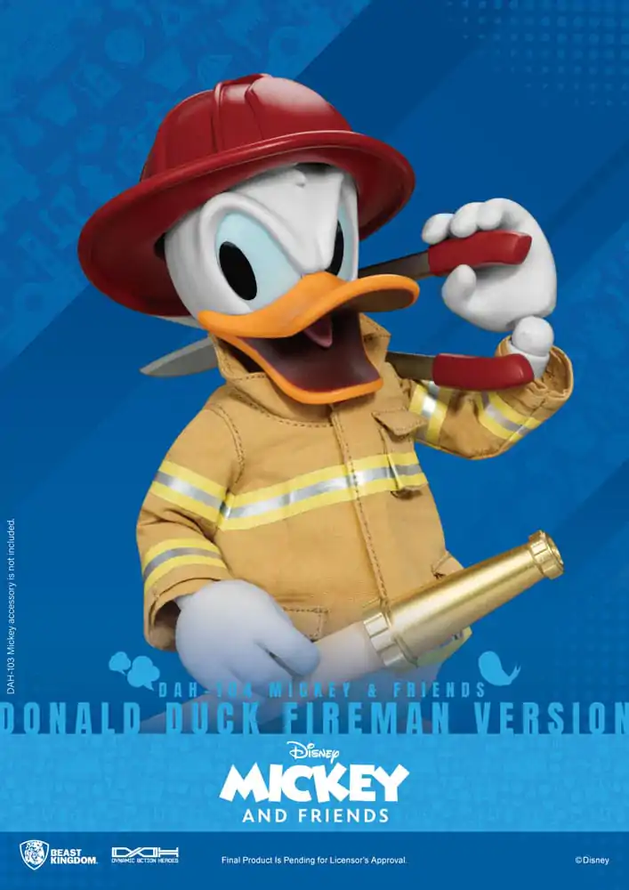 Mickey & Friends Dynamic 8ction Heroes akciófigura 1/9 Donald Duck Fireman Ver. 24 cm termékfotó