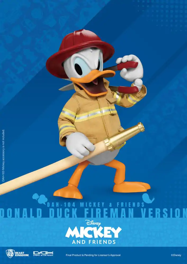 Mickey & Friends Dynamic 8ction Heroes akciófigura 1/9 Donald Duck Fireman Ver. 24 cm termékfotó