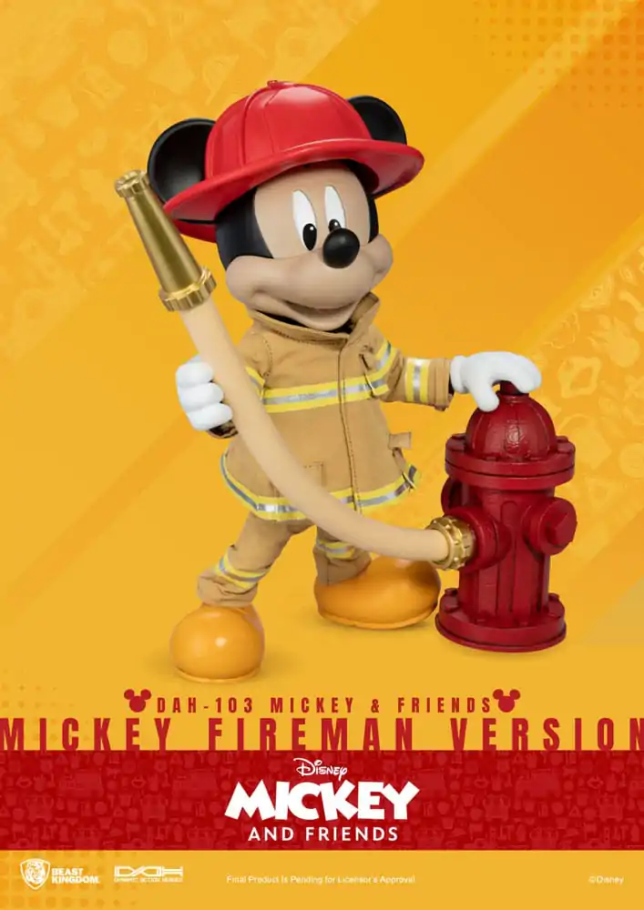 Mickey & Friends Dynamic 8ction Heroes akciófigura 1/9 Mickey Fireman Ver. 24 cm termékfotó