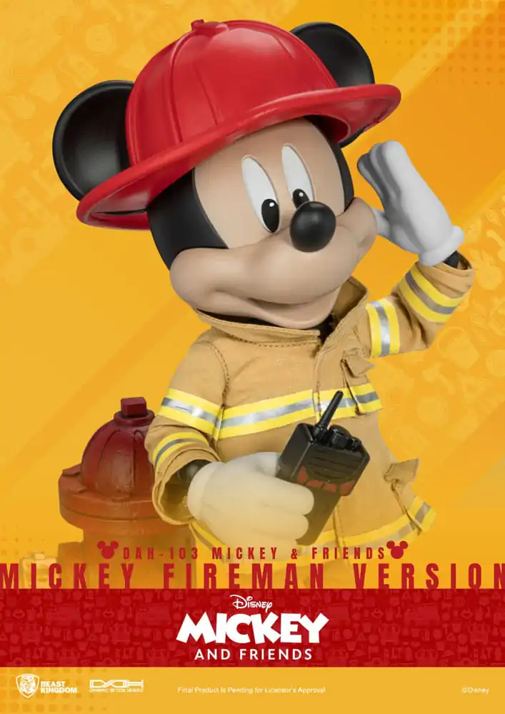 Mickey & Friends Dynamic 8ction Heroes akciófigura 1/9 Mickey Fireman Ver. 24 cm termékfotó