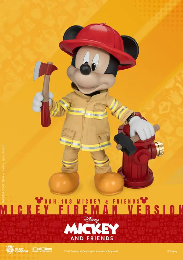 Mickey & Friends Dynamic 8ction Heroes akciófigura 1/9 Mickey Fireman Ver. 24 cm termékfotó