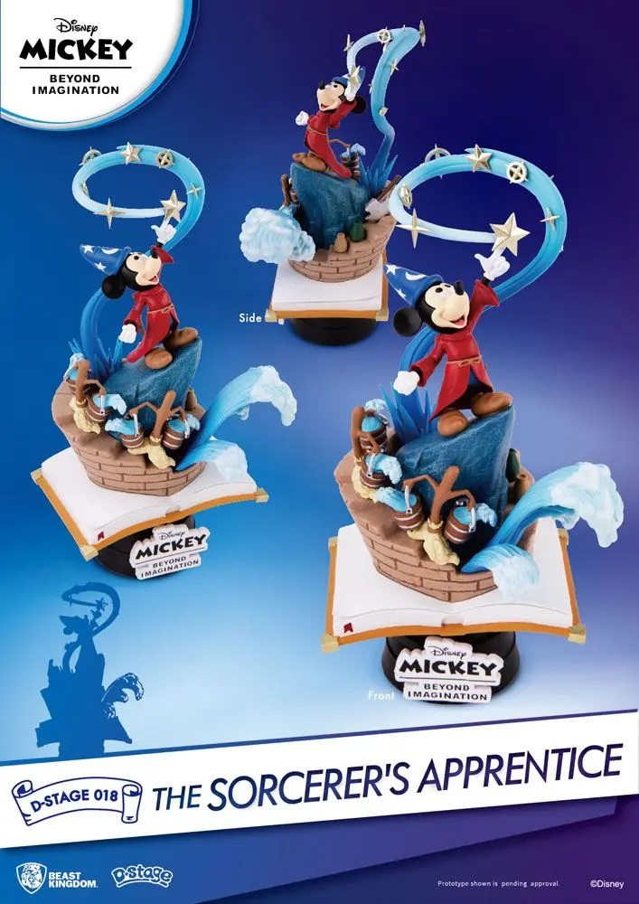 Mickey Beyond Imagination D-Stage The Sorcerer's Apprentice PVC Diorama szobor figura 15 cm termékfotó