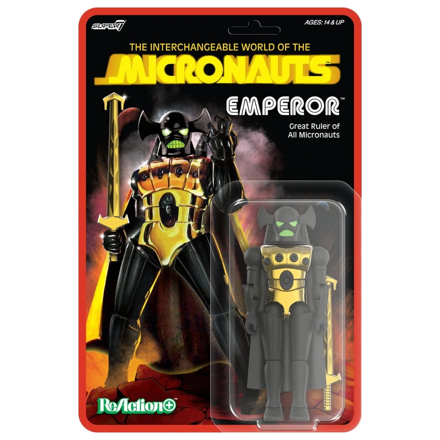 Micronauts ReAction+ akciófigura Wave 03 Emperor 10 cm   termékfotó
