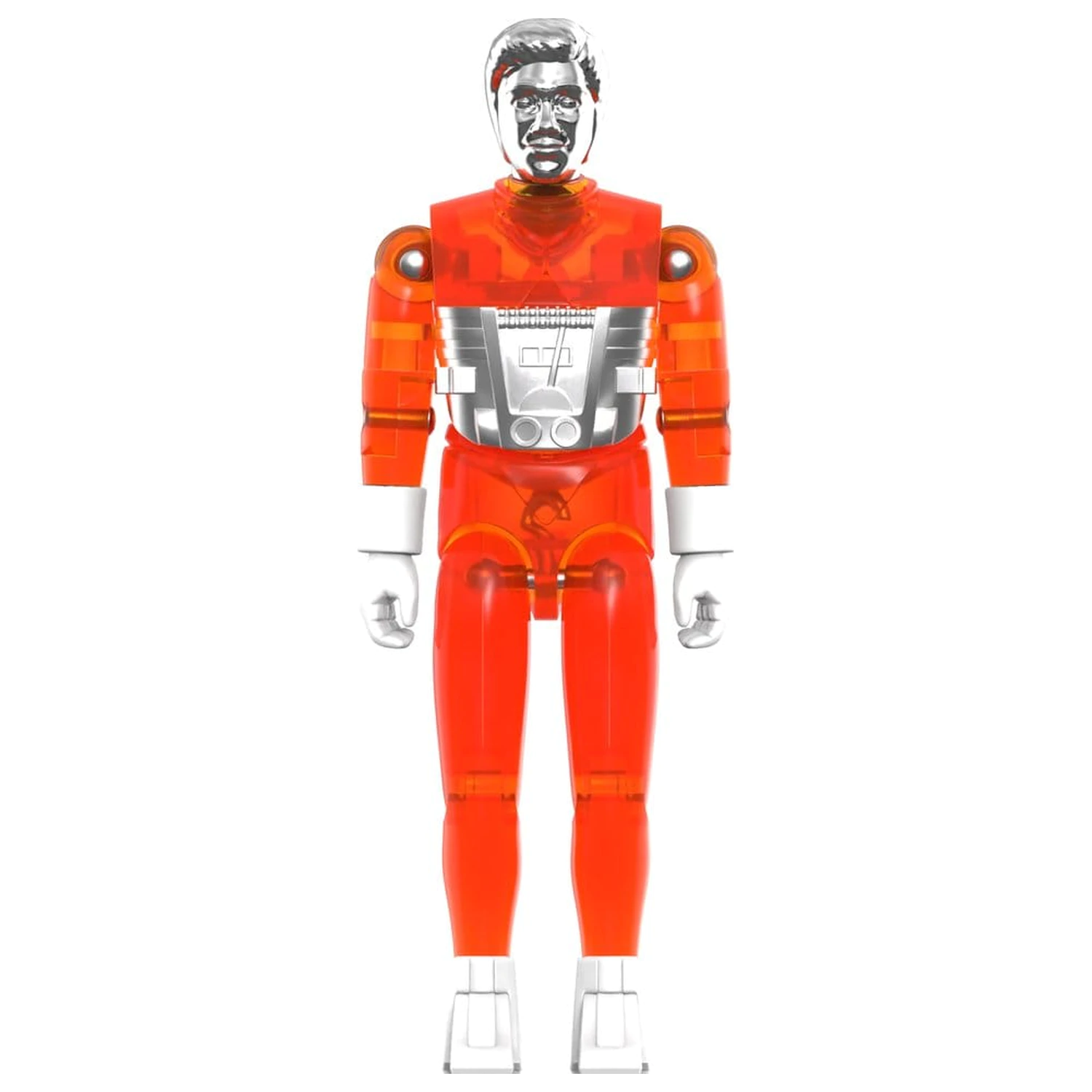Micronauts ReAction+ akciófigura Wave 04 Time Traveler (Translucent Orange) termékfotó