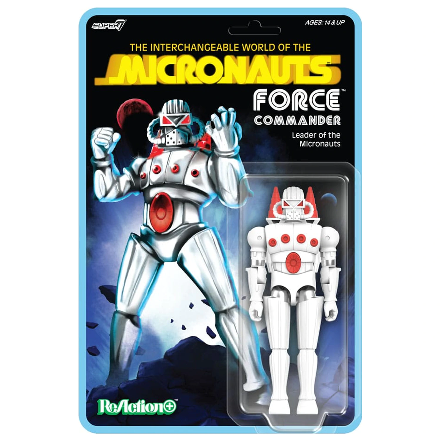 Micronauts ReAction+ Force Commander akciófigura 9 cm  termékfotó