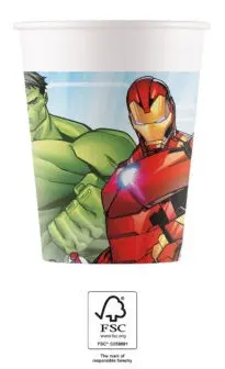 Mighty Avengers, Bosszúállók papír pohár 8 db-os 200 ml FSC termékfotó