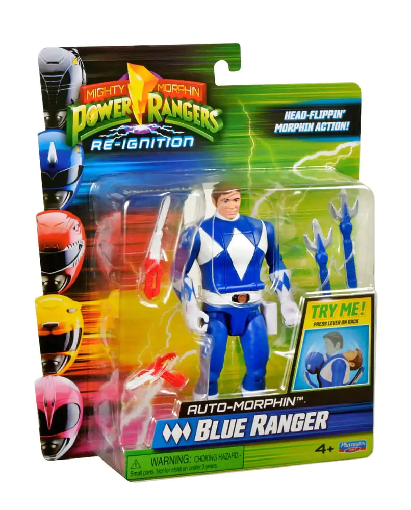 Mighty Morphin Power Rangers Auto-Morphin Blue Ranger akciófigura 12 cm termékfotó