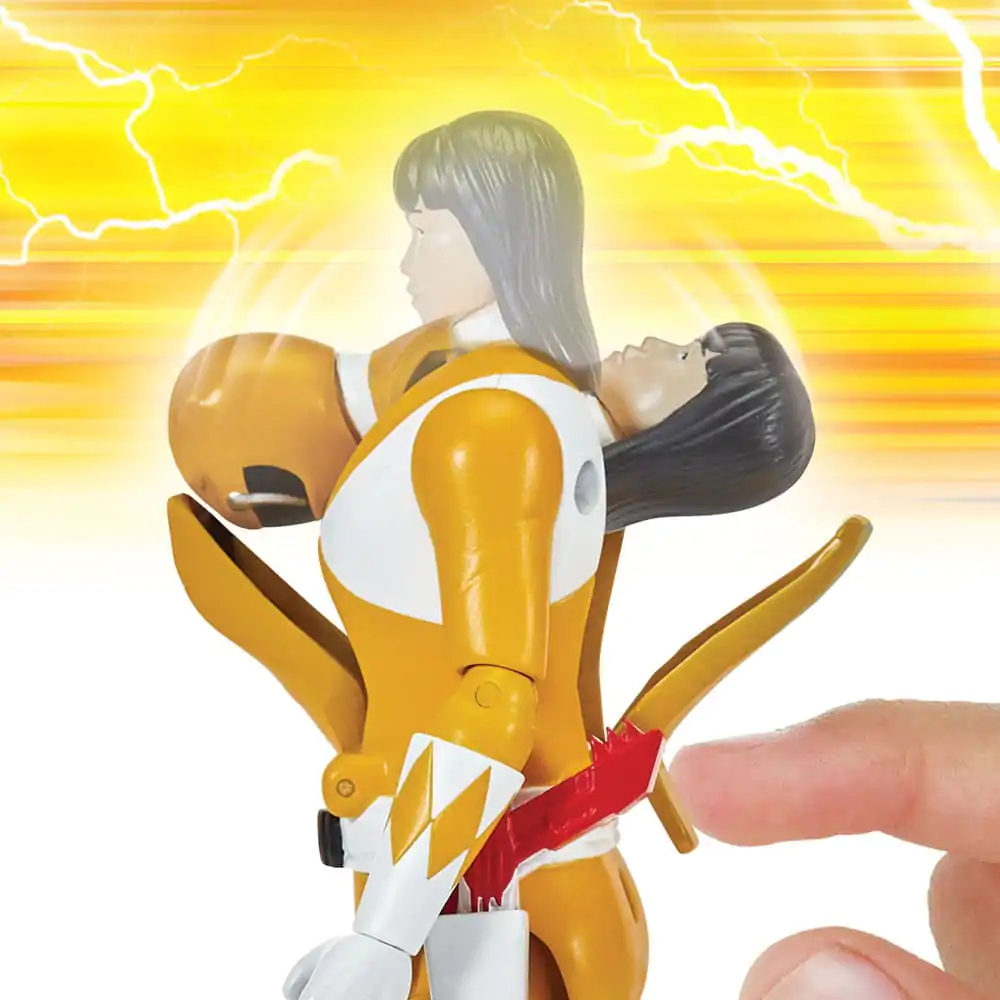 Mighty Morphin Power Rangers Auto-Morphin Yellow Ranger akciófigura 12 cm termékfotó