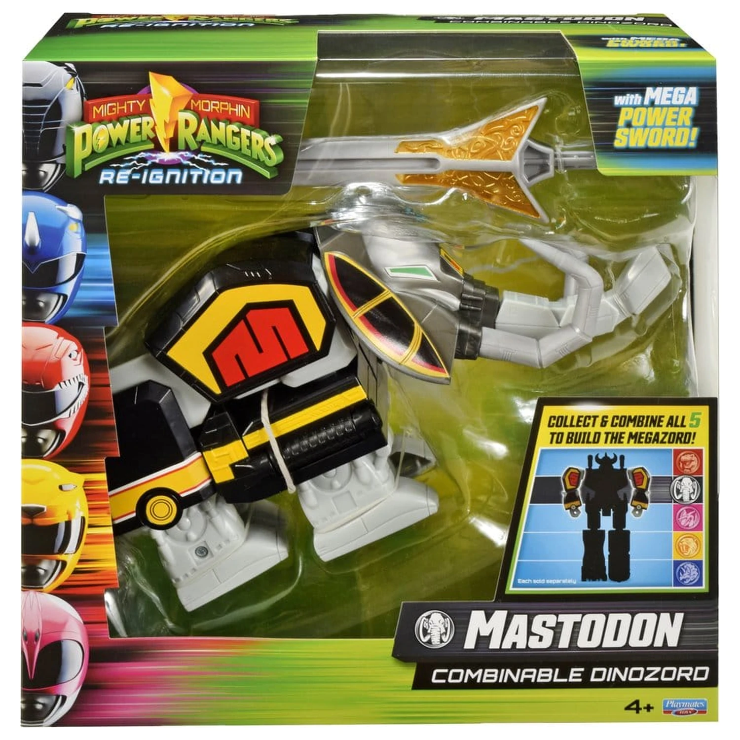 Mighty Morphin Power Rangers Combinable Dinozord akciófigura Mastodon 23 cm termékfotó