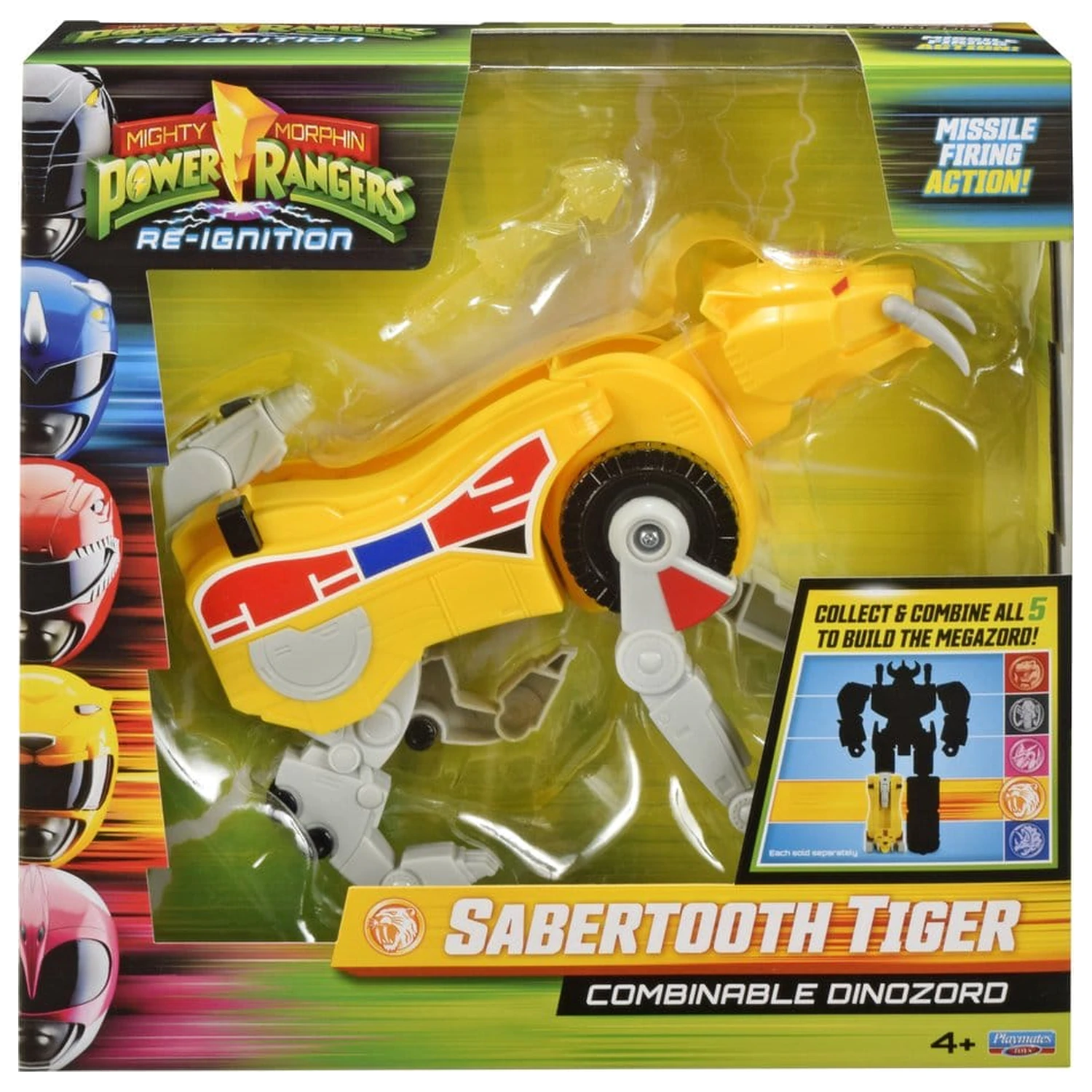 Mighty Morphin Power Rangers Combinable Dinozord akciófigura Sabertooth Tiger 20 cm termékfotó