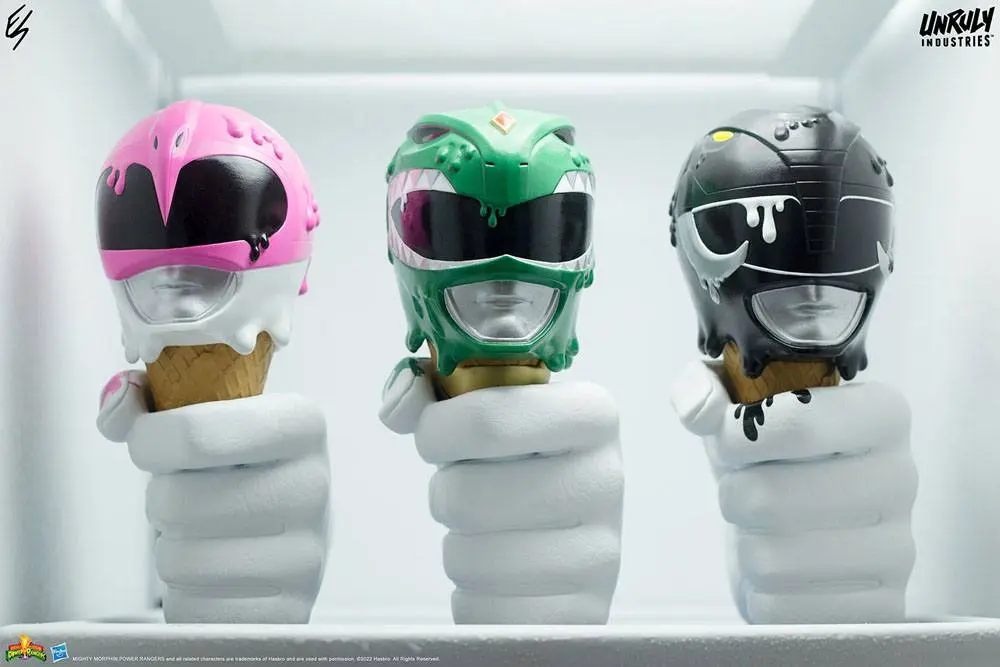 Mighty Morphin Power Rangers Designer Series Green, Black and Pink Power Rangers Scoops Set mellszobor figurák 17 cm termékfotó
