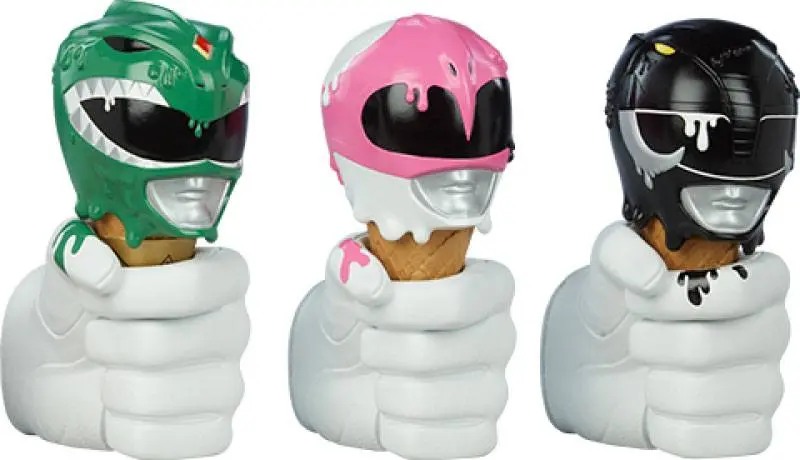 Mighty Morphin Power Rangers Designer Series Green, Black and Pink Power Rangers Scoops Set mellszobor figurák 17 cm termékfotó