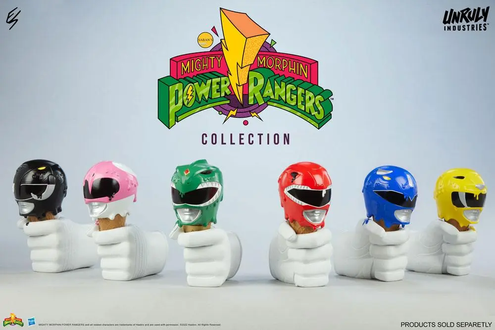 Mighty Morphin Power Rangers Designer Series Red, Yellow and Blue Power Rangers Scoops Set mellszobor figurák 17 cm termékfotó