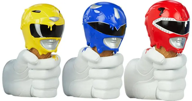 Mighty Morphin Power Rangers Designer Series Red, Yellow and Blue Power Rangers Scoops Set mellszobor figurák 17 cm termékfotó