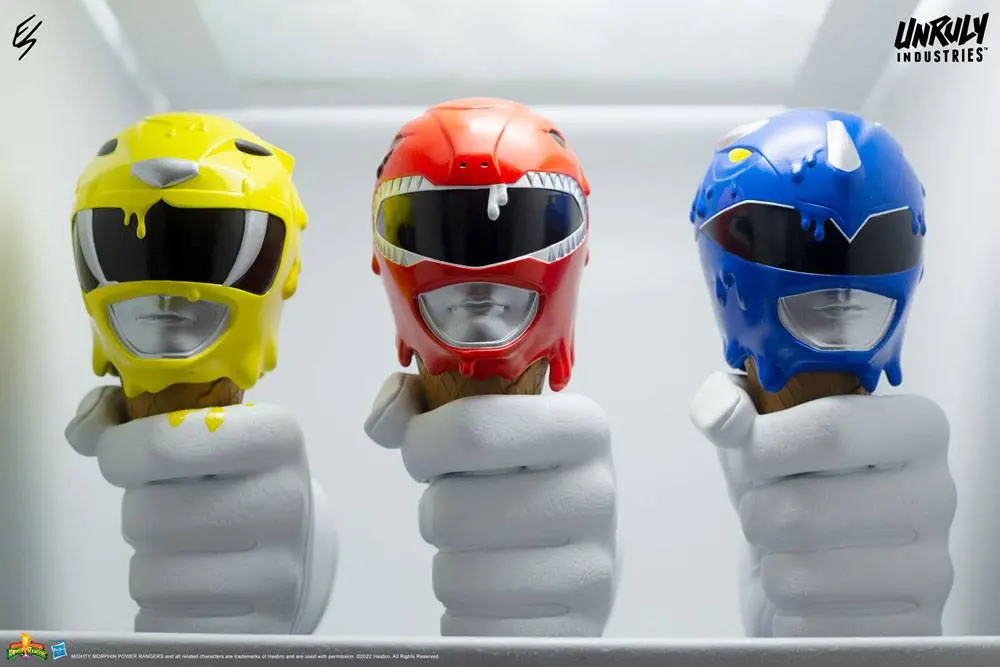 Mighty Morphin Power Rangers Designer Series Red, Yellow and Blue Power Rangers Scoops Set mellszobor figurák 17 cm termékfotó