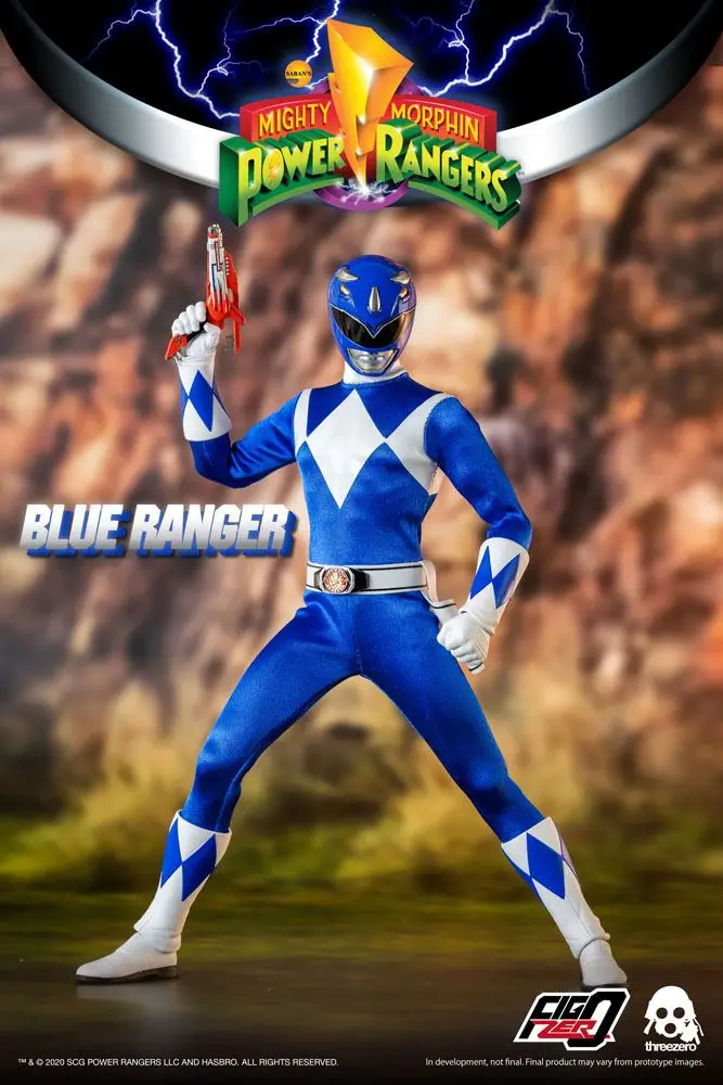 Mighty Morphin Power Rangers FigZero akciófigura 1/6 Blue Ranger 30 cm termékfotó