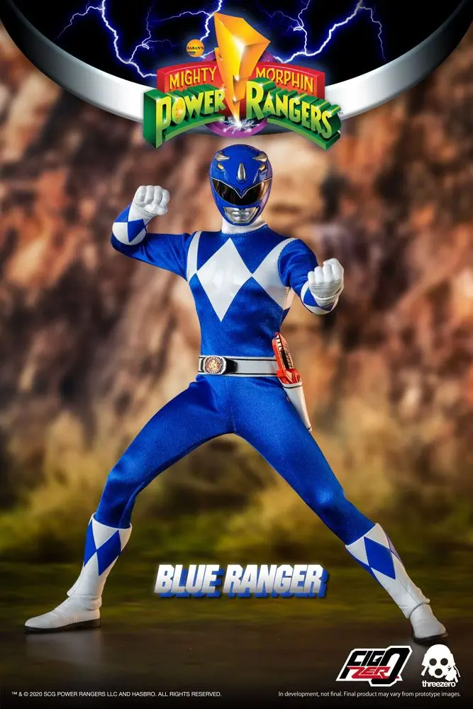 Mighty Morphin Power Rangers FigZero akciófigura 1/6 Blue Ranger 30 cm termékfotó