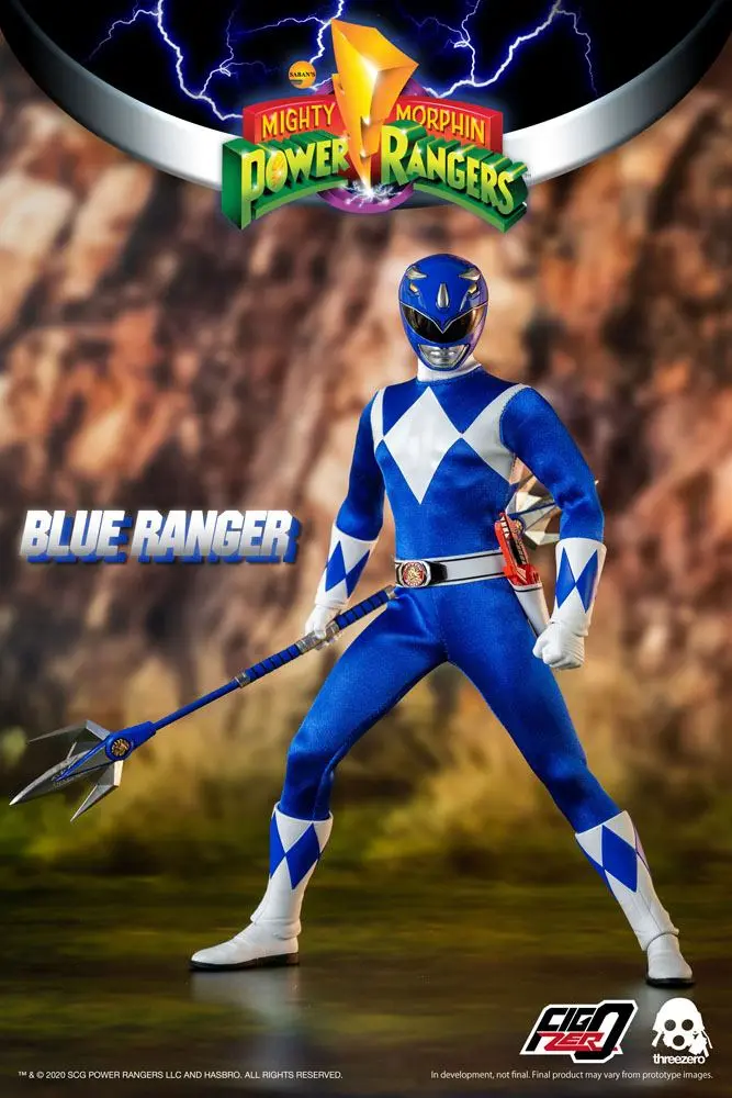 Mighty Morphin Power Rangers FigZero akciófigura 1/6 Blue Ranger 30 cm termékfotó